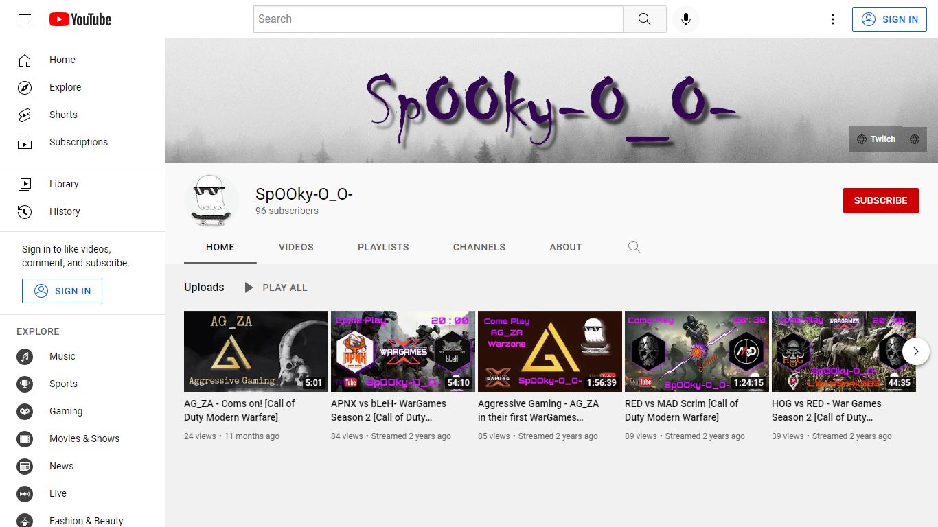 SpOOky-O_O- - YouTube